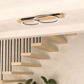 Eglo - Plafón LED 2xLED/12W/230V 3000K beige/negro