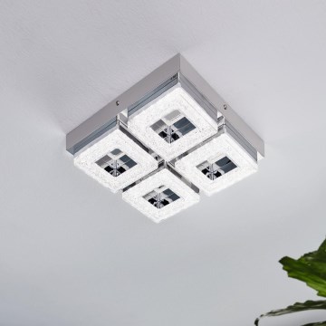 Eglo - Plafón LED cristal 4xLED/4W/230V