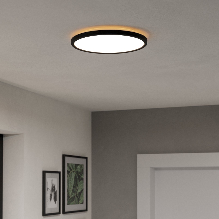 Eglo - Plafón LED de baño LED/13,9W/230V 2700/4000/6500K diá. 30 cm IP44 negro
