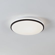 Eglo - Plafón LED de baño LED/15,6W/230V IP44 negro