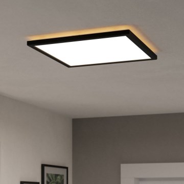 Eglo - Plafón LED de baño LED/17,6W/230V 2700/4000/6500K 39x39 cm IP44 negro