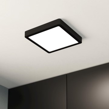 Eglo - Plafón LED de baño LED/17W/230V IP44 negro