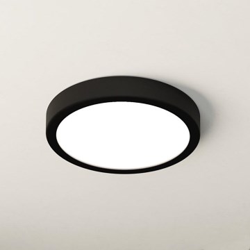 Eglo - Plafón LED de baño LED/17W/230V negro IP44