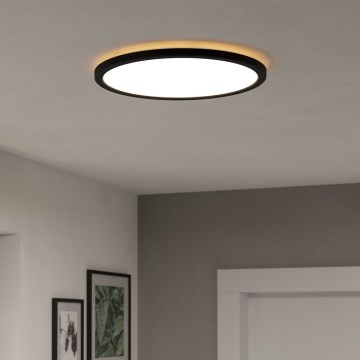 Eglo - Plafón LED de baño LED/18,5W/230V 2700K/4000K/6500K diá. 38,9 cm IP44 negro