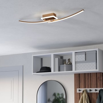 Eglo - Plafón LED LED/12W/230V 4000K cobre
