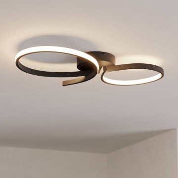 Eglo - Plafón LED LED/21W/230V 3000K negro