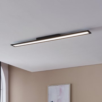 Eglo - Plafón LED LED/38W/230V 120x10 cm negro