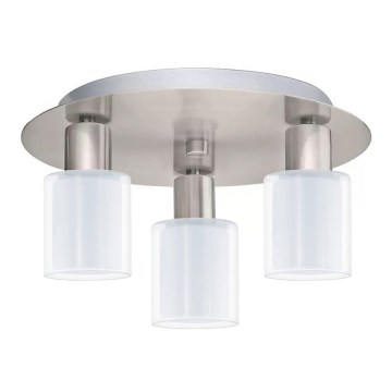 Eglo - Plafón LED MY CHOICE 3xE14/4W/230V cromo mate/blanco