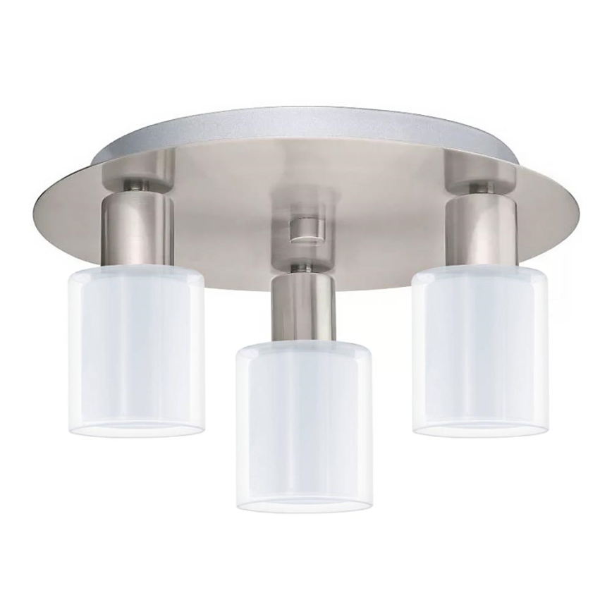 Eglo - Plafón LED MY CHOICE 3xE14/4W/230V cromo mate/blanco