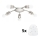 Eglo - Plafón LED MY CHOICE 5xE14/4W/230V  cromo mate/blanco