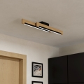 Eglo - Plafón LED regulable 2xLED/10W/230V 3000K negro/beige
