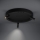 Eglo - Plafón LED regulable 3xLED/8W/230V + 3xLED/8,5W 3000K negro + control remoto