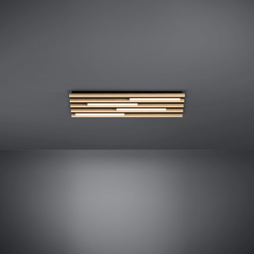 Eglo - Plafón LED regulable 4xLED/9W/230V 3000K 22x78 cm marrón