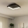 Eglo - Plafón LED regulable LED/12W/230V 2700-6500K negro + control remoto