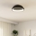 Eglo - Plafón LED regulable LED/12W/230V 2700-6500K negro + control remoto