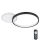 Eglo - Plafón LED regulable LED/15W/230V negro + mando a distancia