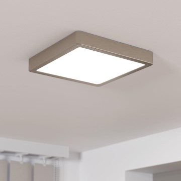 Eglo - Plafón LED regulable LED/17W/230V cromo mate
