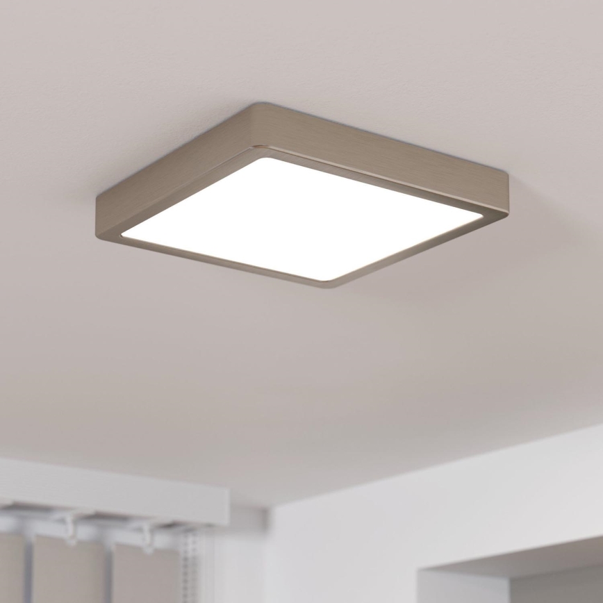 Eglo - Plafón LED regulable LED/17W/230V cromo mate