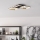 Eglo - Plafón LED regulable LED/20W/230V 4000K negro/dorado