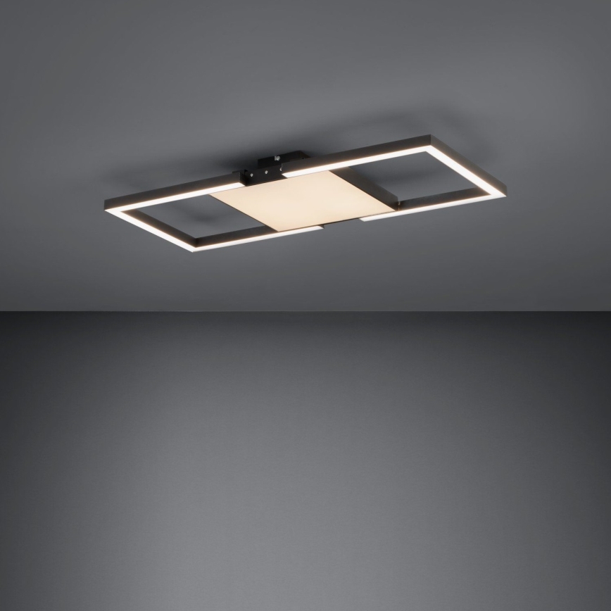 Eglo - Plafón LED regulable LED/26,2W/230V 2700-6500K negro + control remoto