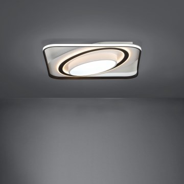 Eglo - Plafón LED regulable LED/28W/230V+LED/13W+ LED/2,8W 3000-6500K negro + control remoto