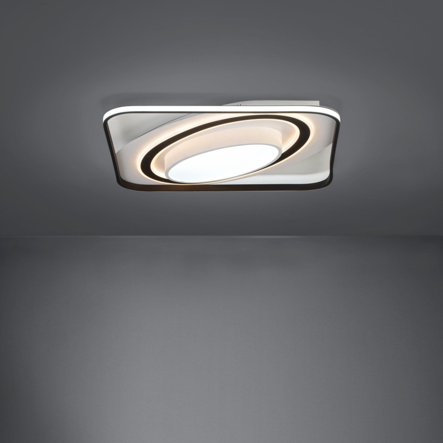 Eglo - Plafón LED regulable LED/28W/230V+LED/13W+ LED/2,8W 3000-6500K negro + control remoto