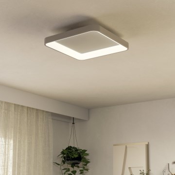 Eglo - Plafón LED regulable LORETELLO LED/12W/230V blanco + control remoto