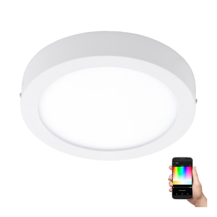 Eglo - Plafón LED RGBW regulable FUEVA-C LED/15,6W/230V Bluetooth