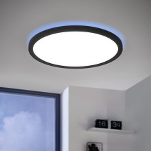 Eglo - Plafón LED RGBW regulable LED/14,6W/230V negro ZigBee