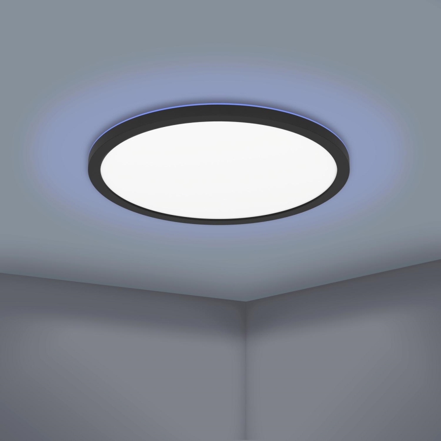 Eglo - Plafón LED RGBW regulable LED/16,5W/230V negro ZigBee