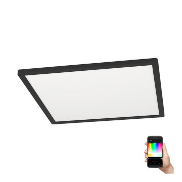 Eglo - Plafón LED RGBW regulable LED/16,5W/230V negro ZigBee