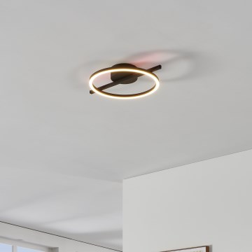 Eglo - Plafón LED RGBW regulable LED/17W/230V 2700-6500K negro + control remoto