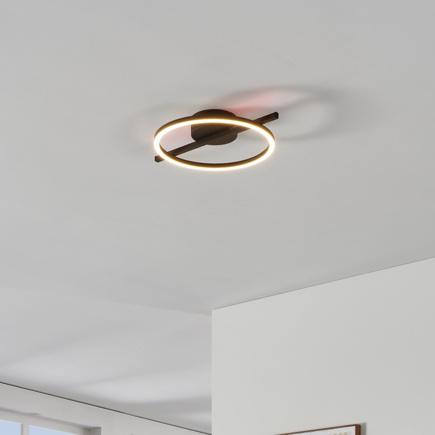 Eglo - Plafón LED RGBW regulable LED/17W/230V 2700-6500K negro + control remoto