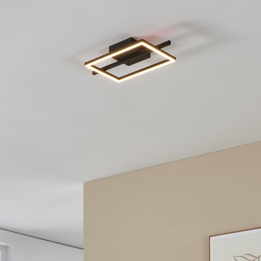 Eglo - Plafón LED RGBW regulable LED/17W/230V 2700-6500K negro + control remoto