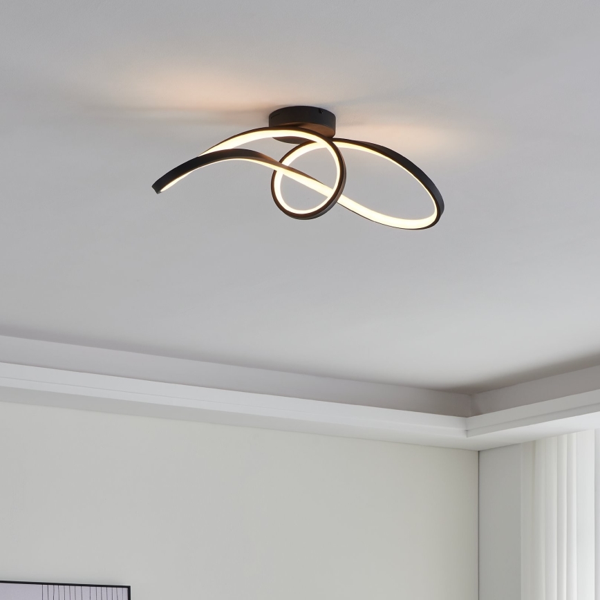 Eglo - Plafón LED RGBW regulable LED/22W/230V 2700-6500K negro
