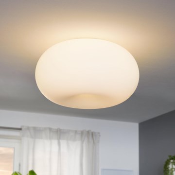 EGLO - Plafón OPTICA 2xE27/60W/230V vidrio opal diá. 35 cm