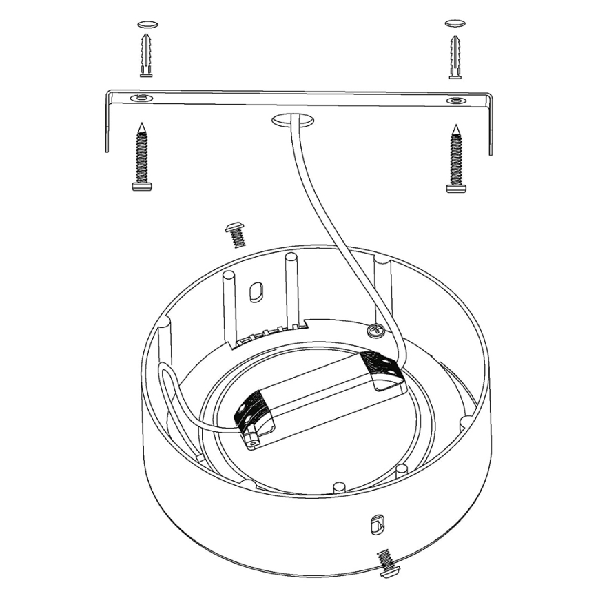 Eglo - Plafón regulable RGBW FUEVA-C LED/21W/230V
