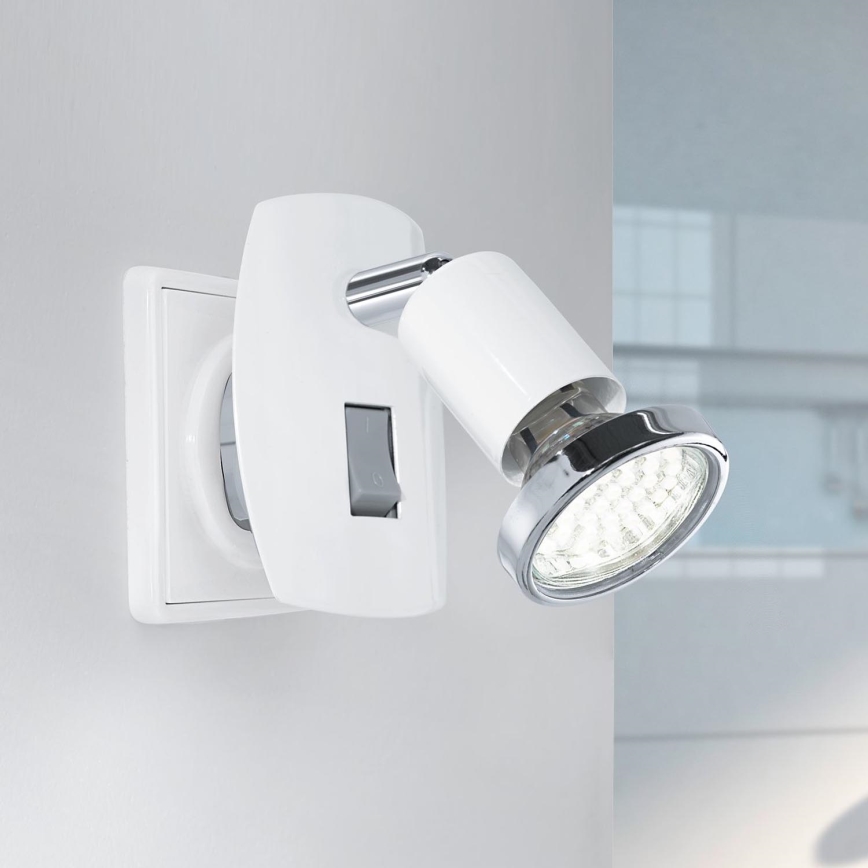 Eglo - Portalámpara LED 1xGU10-LED/3W/230V