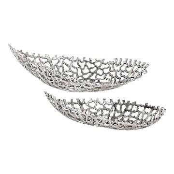 Eglo - SET 2x Bandeja decorativa 44/61 cm plata