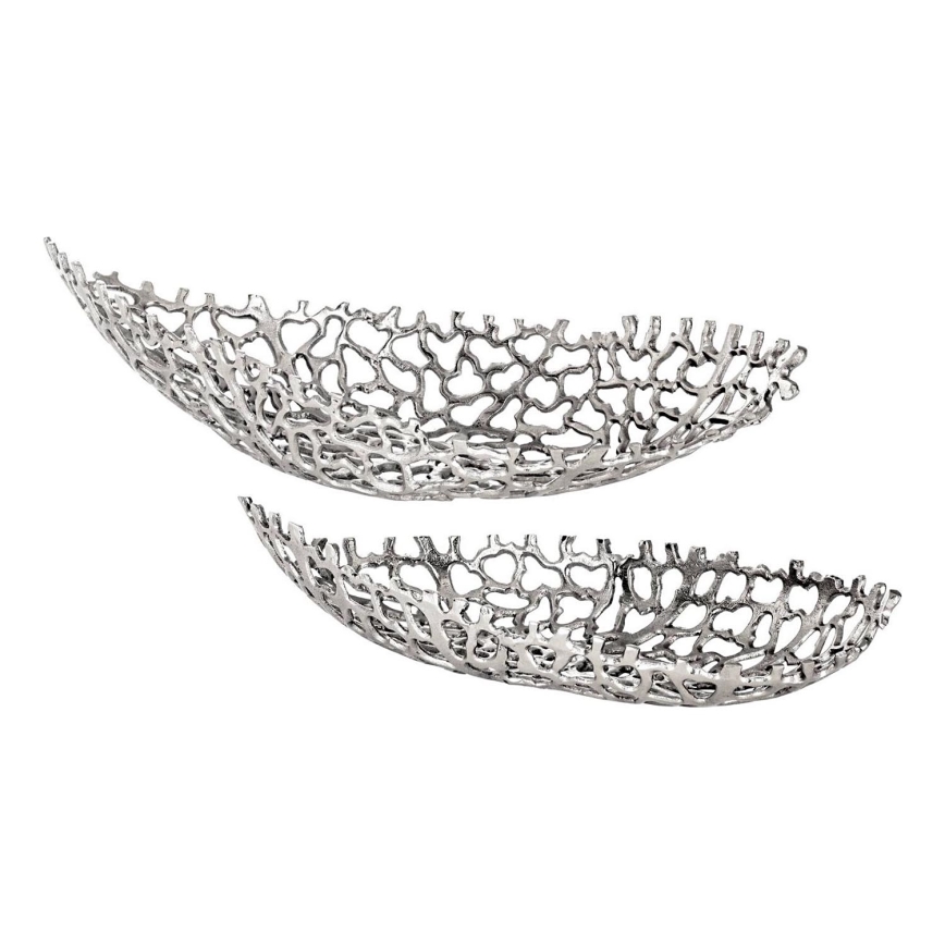 Eglo - SET 2x Bandeja decorativa 44/61 cm plata