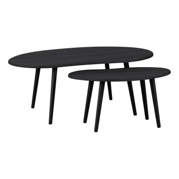 Eglo - SET 2x Mesa auxiliar negro
