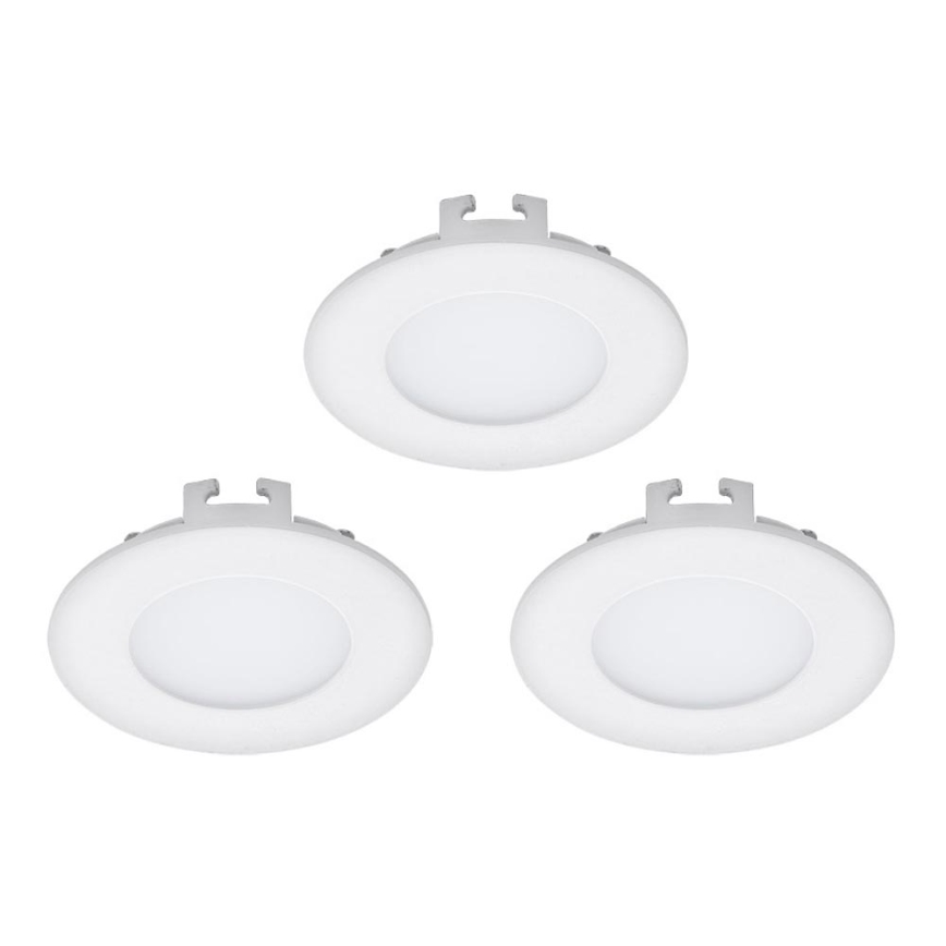 Eglo - SET 3x Iluminación LED empotrada de techo FUEVA 1 1xLED/2,7W/230V