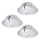 Eglo - SET 3x Iluminación LED empotrada de techo PINEDA 1xLED/4,9W/230V