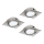 Eglo - SET 3x Iluminación LED empotrada de techo PINEDA 1xLED/4,9W/230V