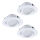 Eglo - SET 3x Lámpara empotrable LED regulable PINEDA 1xLED/5,5W/230V