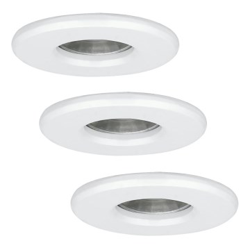 Eglo - SET 3x Lámpara LED de baño IGOA 1xGU10/3,3W/230V IP44