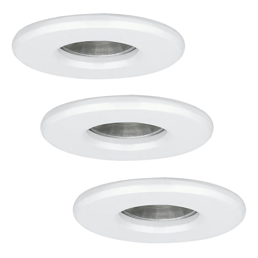 Eglo - SET 3x Lámpara LED de baño IGOA 1xGU10/3,3W/230V IP44