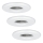 Eglo - SET 3x Lámpara LED de baño IGOA 1xGU10/3,3W/230V IP44