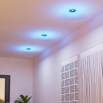 Eglo - SET 3x LED RGBW Lámpara empotrable regulable para el baño 3xLED/3,8W/230V 2700-6500K IP44 + control remoto