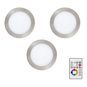 Eglo - SET 3x LED RGBW Plafón regulable TINUS 4,8W/230V + control remoto